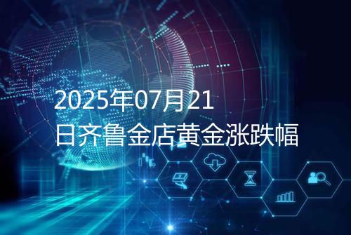 2025年07月21日齐鲁金店黄金涨跌幅