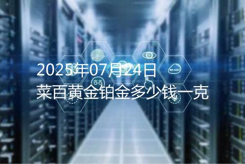 2025年07月24日菜百黄金铂金多少钱一克