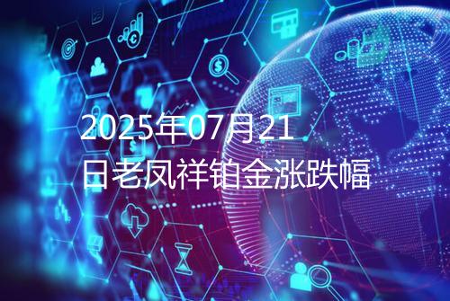 2025年07月21日老凤祥铂金涨跌幅